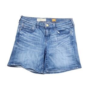 Anthropologie x Pilcro Bermuda Jean Shorts Womens size 28 Blue Classic‎